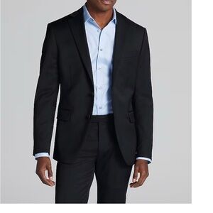 KENNETH COLE AWARNESS Classic Men's Black SUIT - Tailored Single-Breast Jacket